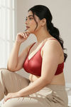 Zivame True Curv Double Layered Non Wired Full Coverage Minimiser Bra - Sundried Tomato — thumbnail 4